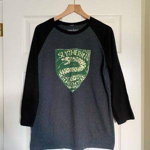 Harry Potter Hogwarts Slytherin Baseball Style Tee
